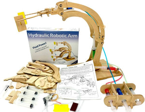 Hydraulic Robot arm kit Science kit for Kids 8-12 dyi stem Toy Building kit for Boys Best Gift for boy 8-12 stem kit for Kids Desk Toy Mechanical Hand hydrobot - 102258