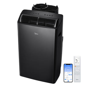 Midea Duo 12,000 BTU (10,000 BTU SACC) High Efficiency Inverter, Ultra Quiet Portable Air Conditioner, Cools up to 450 Sq. Ft., Works with Alexa/Google Assistant, Includes Remote - 104805