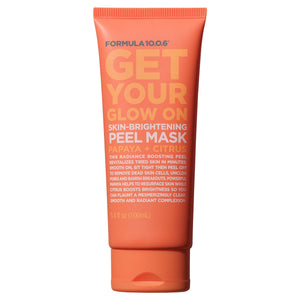 Formula 10.0.6 - Get Your Glow On Skin-Brightening Peel Mask - Exfoliating Facial Mask, Clears Clogged Pores & Reduces Breakouts, Vegan, Sulfate-Free & Cruelty-Free, 3.4 Fl Oz - 100385