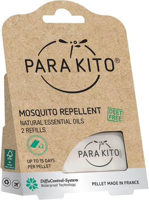 PARA'KITO Refill Pellets for Mosquito Repellent Bracelets | w/Citronella Oil, Peppermint Oil, Essential Oils | Beach, Travel, Hiking & Camping Accessories | 2 Refills (15 Days Each) - 100324