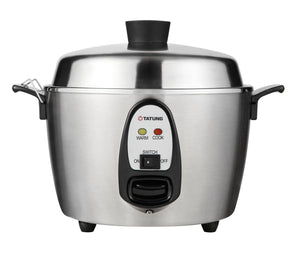 Tatung – TAC-06KN(UL) – 6 Cup Multi-Functional Stainless Steel Rice Cooker – Silver - 104361