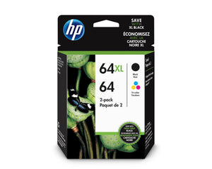 HP 64 CLR/64XL BLK (3YP23AN#140) Ink Cartridge Combo 2-Pack - 104325