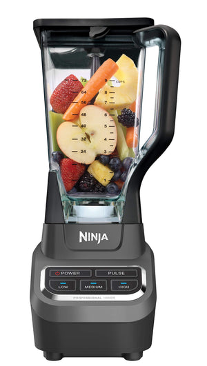 Ninja BL610 Professional 72 Oz Countertop 1000-Watt Base and Total Crushing Technology for Smoothies, Ice and Frozen Fruit, Black, Blender + Pitcher - 105023