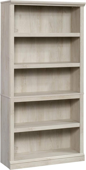 Sauder Miscellaneous Storage 5 Bookcase/Book Shelf, L: 35.28" x W: 13.23" x H: 69.76", Chalked Chestnut finish