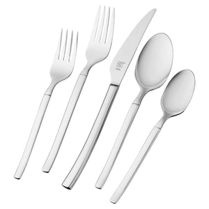 ZWILLING Premier Series Opus 45-Piece Stainless Steel Flatware Set - Made with Special Formula Steel Perfected for Almost 300 Years, Dishwasher Safe, Service for 8 - 104142