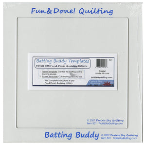 Batting Buddy 2 Piece Template Set Fun and Done Quilting Ruler - 104244