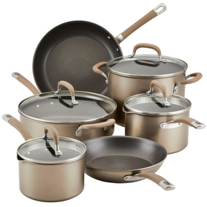 Missing Several Pieces - Circulon Premier Professional Hard Anodized Nonstick Cookware Induction Pots and Pans Set, 10 Piece, Bronze - 104890
