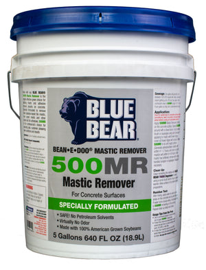 BLUE BEAR 500MR Mastic Remover for Concrete Surfaces 5 Gallon - 104965