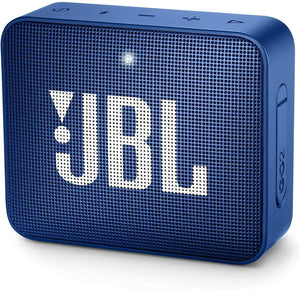 JBL GO2 Waterproof Ultra Portable Bluetooth Speaker (Blue 2-Pack) (Renewed) - 105125
