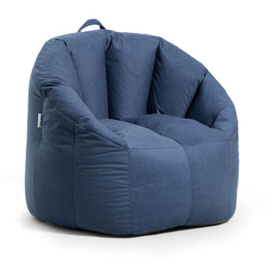 Big Joe Milano Lenox Denim Cobalt Beanbag Chair - 104809