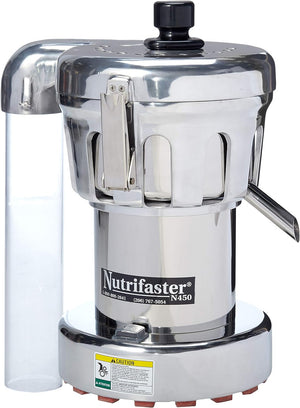 Nutrifaster N450 Multi Purpose Juicer | Polished Aluminum, 6 Lb Container