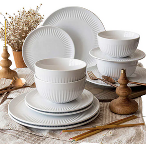 over&back 12-piece Porcelain Dinnerware Set - 105045