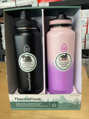 ThermoFlask 40oz Stainless Steel Bottles, 2-pack - 105020