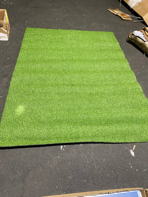 Fasward Artificial Grass Turf Rug Indoor Outdoor, 5x7 Feet Realistic Synthetic Fake Grass Dog Pet Turf Mat for Garden Lawn Landscape - 105011