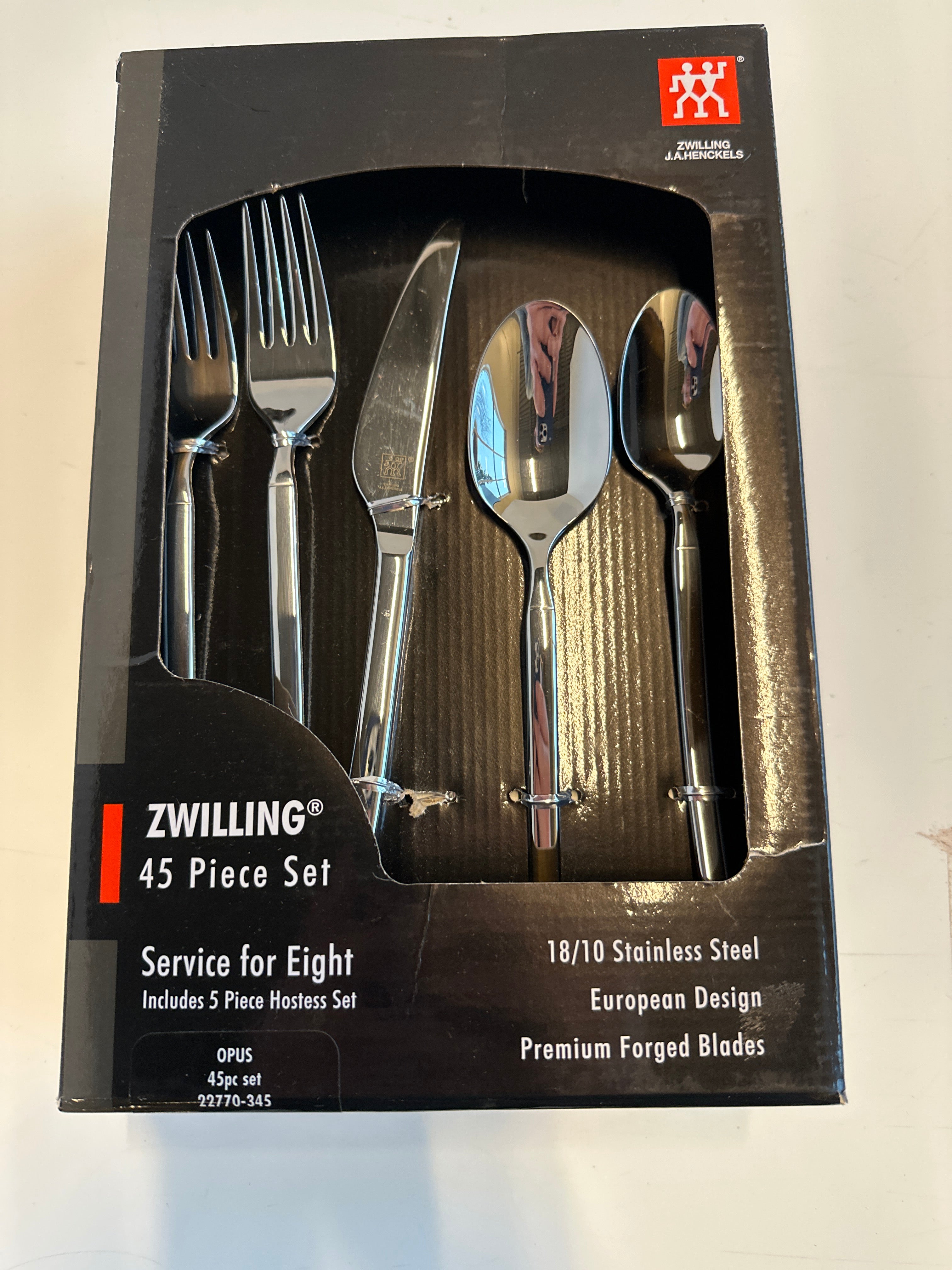 Zwilling J.A. Henckels Bellasera Satin 45 Piece Stainless Steel Flatware Set - 100225