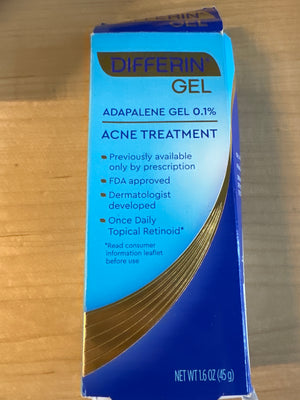 Differin Adapalene Prescription Strength Retinoid Gel 0.1% Acne Treatment (Up to 90 Day Supply), 45 Gram - 100935