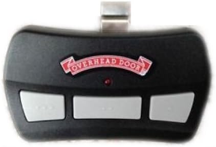 Garage Door Opener Visor Remote by Overhead Door - CodeDoger - Three Button - OCDTR-3,black and red,1 Pack - 100045