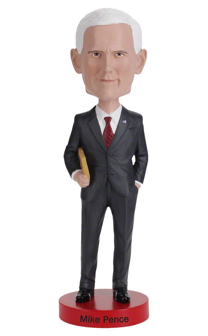 Royal Bobbles Mike Pence Bobblehead, Premium Polyresin Lifelike Figure, Unique Serial Number, Exquisite Detail - 100032