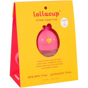 Lollaland Weighted Straw Sippy Cup for Baby: Lollacup - Transition Kids, Infant & Toddler Sippy Cup (6 months - 9 months) | Shark Tank Products | Lollacup (Posh Pink) - 100006