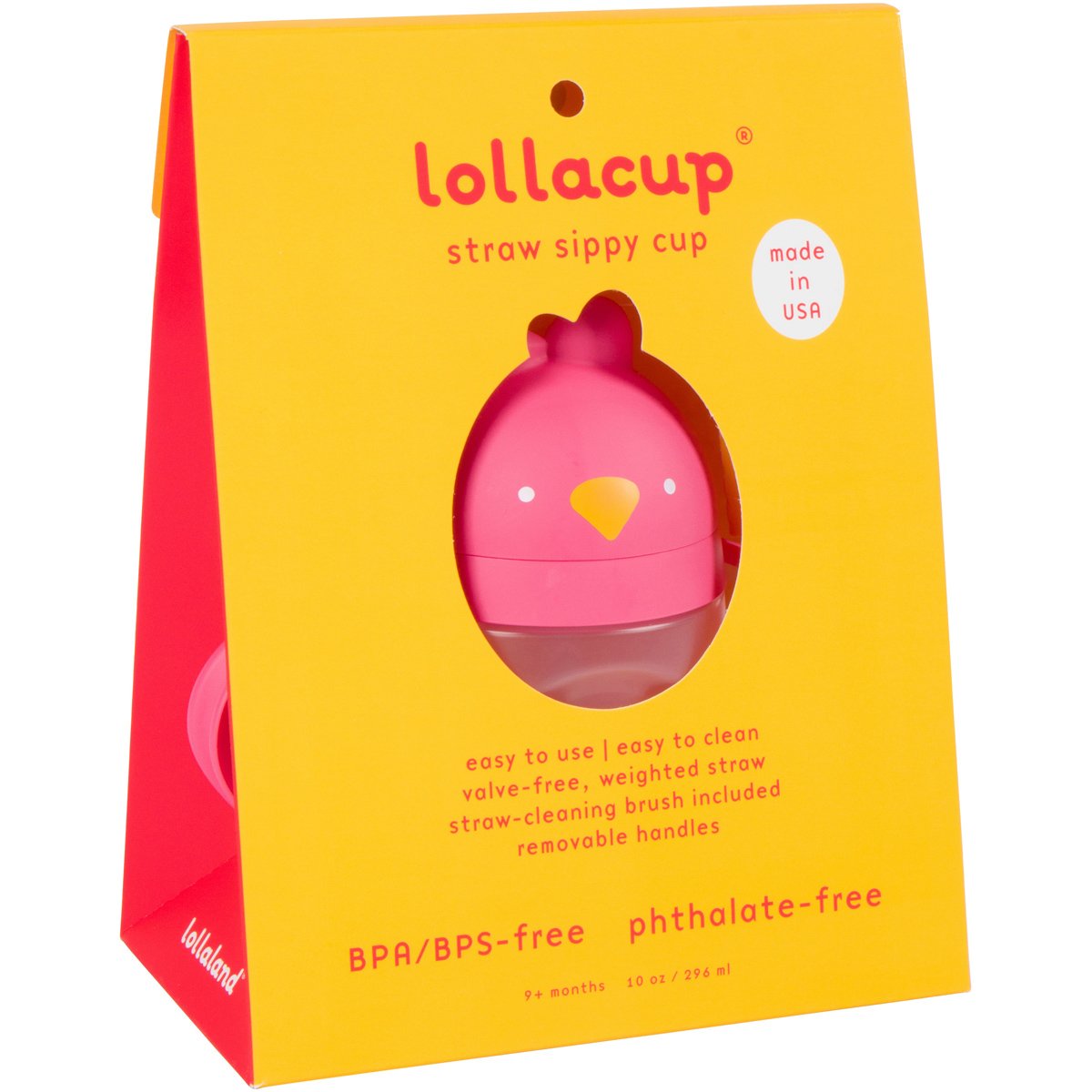 Lollaland Weighted Straw Sippy Cup for Baby: Lollacup - Transition Kids, Infant & Toddler Sippy Cup (6 months - 9 months) | Shark Tank Products | Lollacup (Posh Pink) - 100037