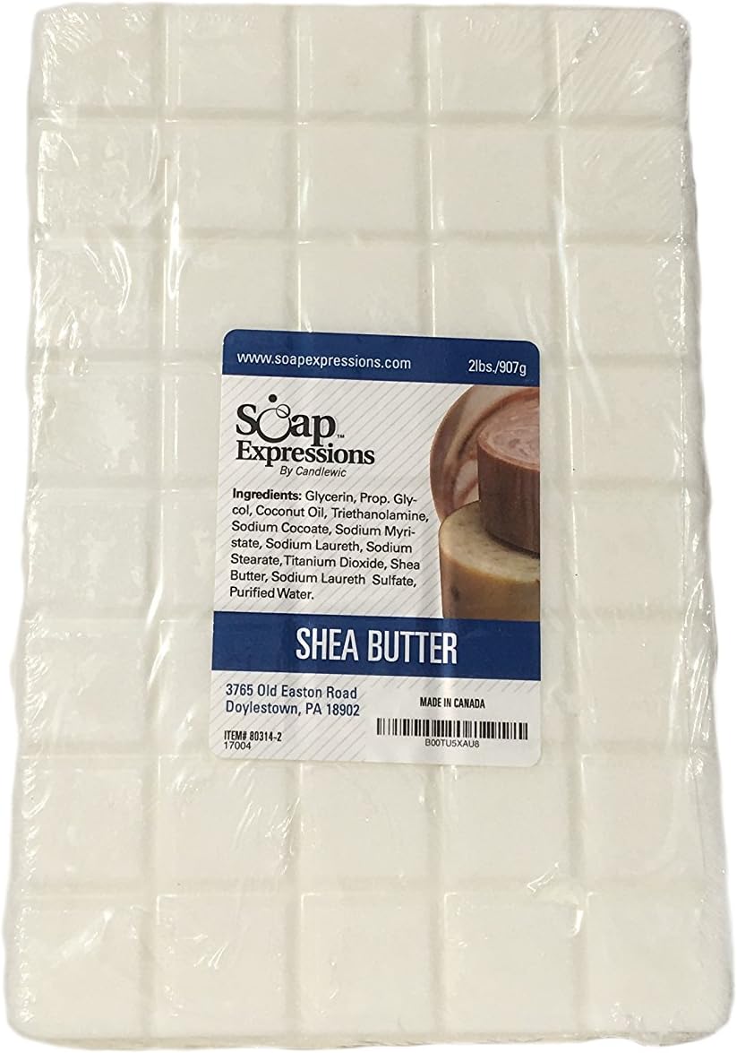 Soap Expressions by Candlewic. Shea Butter Glycerine Soap Base- 2lb - 100065