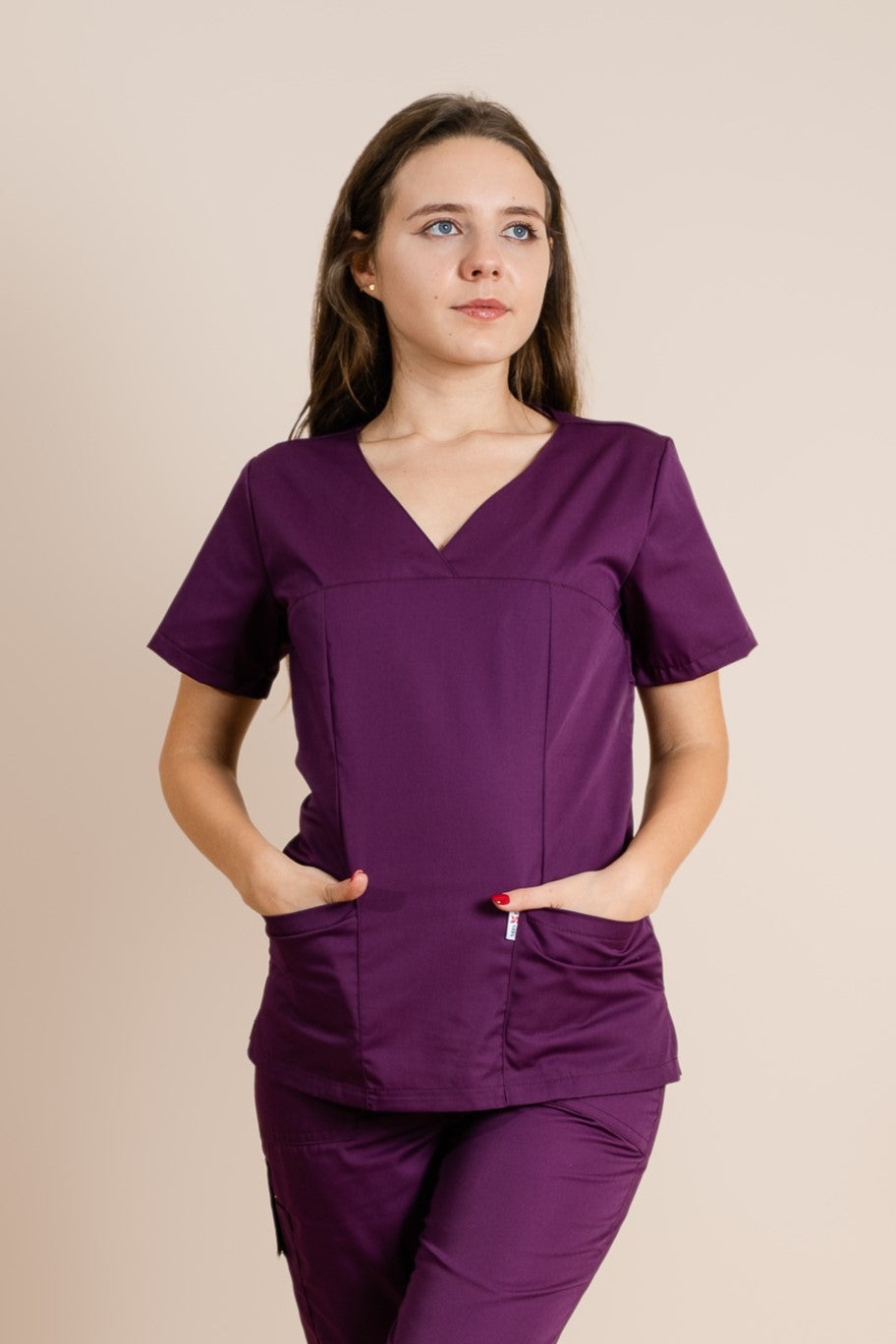 Bluza Medicala Visinie Dama Poplin 165g Ina - 2XL