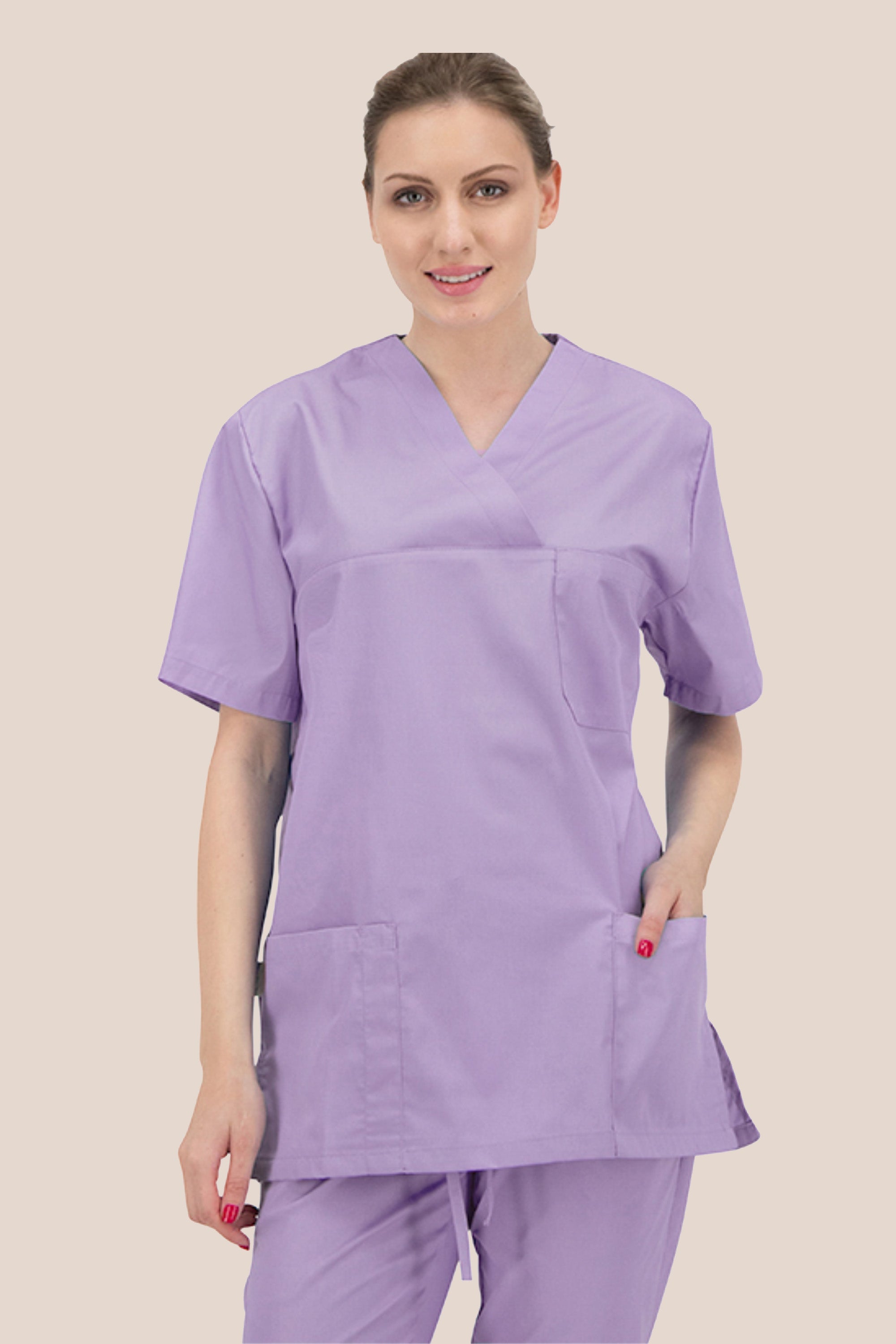 Bluza Medicala Lila Unisex Tercot 160g Angel