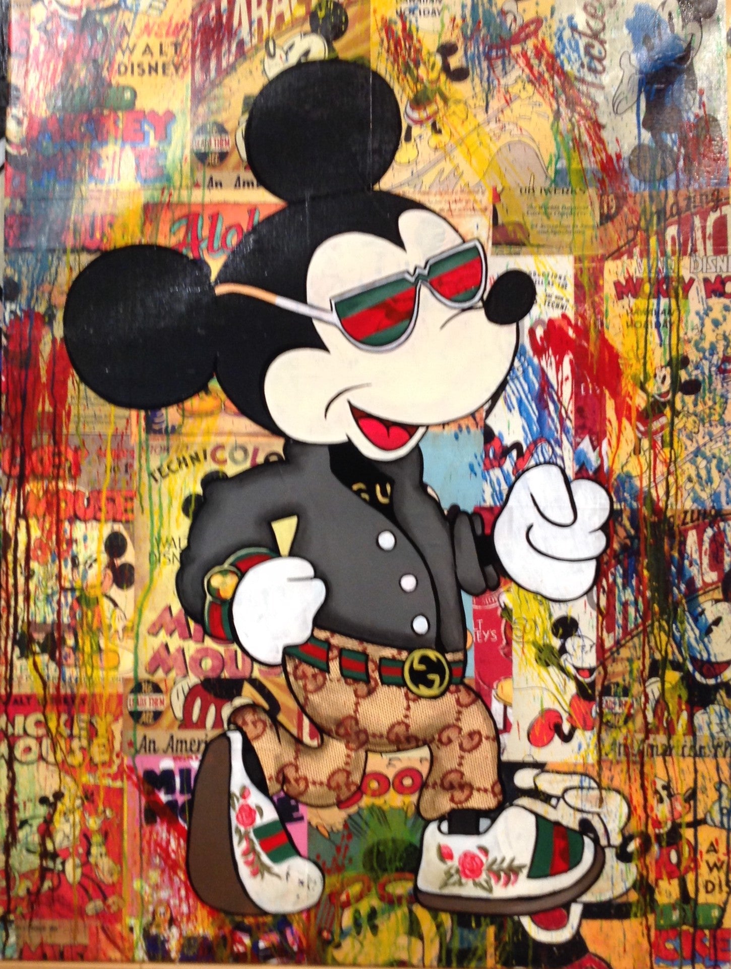 Mickey Mouse LV Painting by Yana Barbatkova