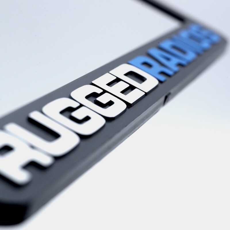 Rugged Radios Go Further License Plate Frames for Cars Trucks and Motorcycles Motorcycle