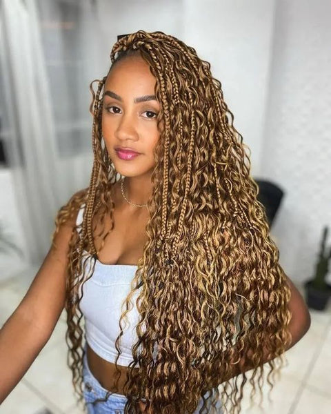 Boho Knotless Twists Braids