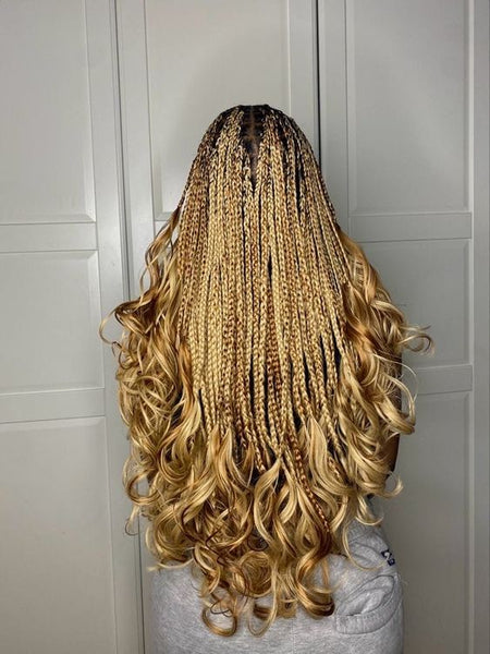 Blonde French Curl Braids