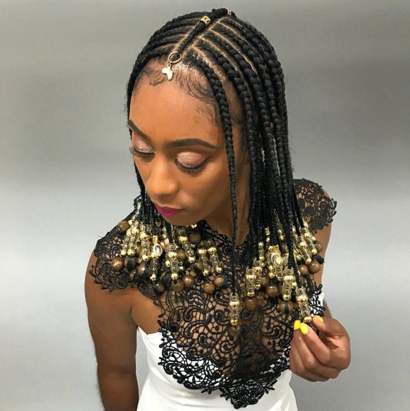 Fulani Braids with Hair Rings