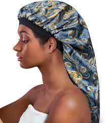 a satin bonnet or pillowcase for box braids