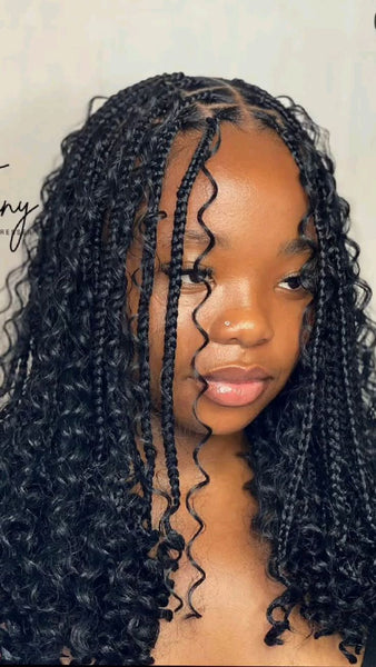 Short Bohemian Box Braids