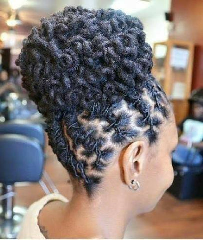 Classic Locs Updo with Defined Twists