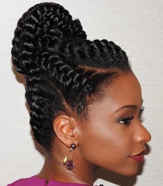 Goddess Braids Updo