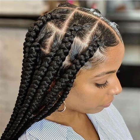 Large Knotless Butterfly Braids