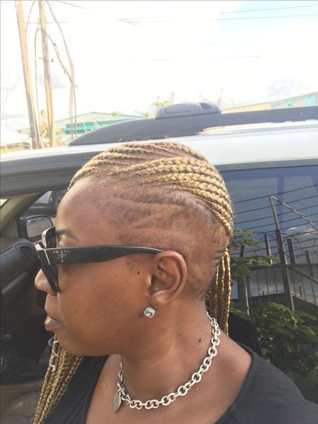 Shaved Side Lemonade Braids