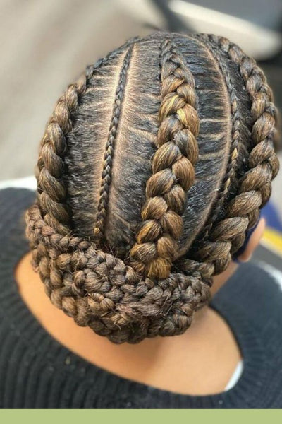 Thick Halo Tribal Braids