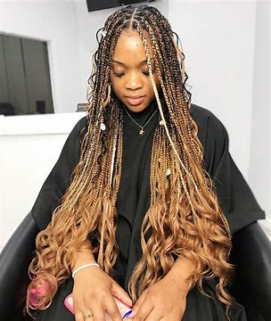 Blonde Boho Box Braids