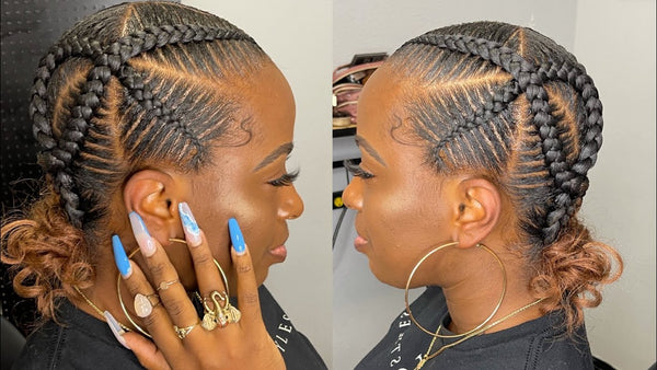 criss cross box braids