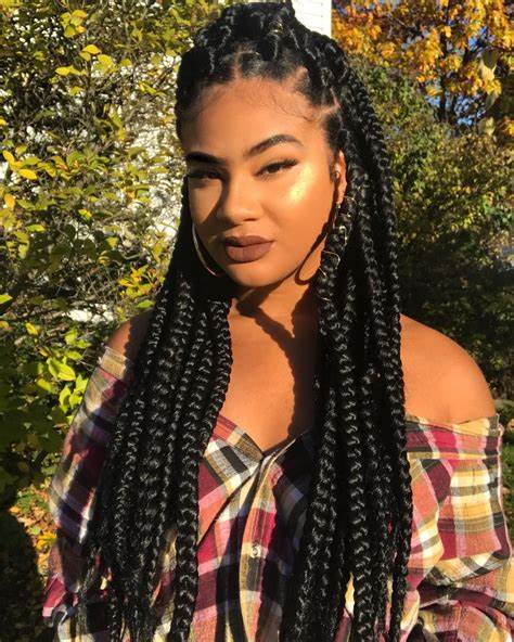 large black box braids