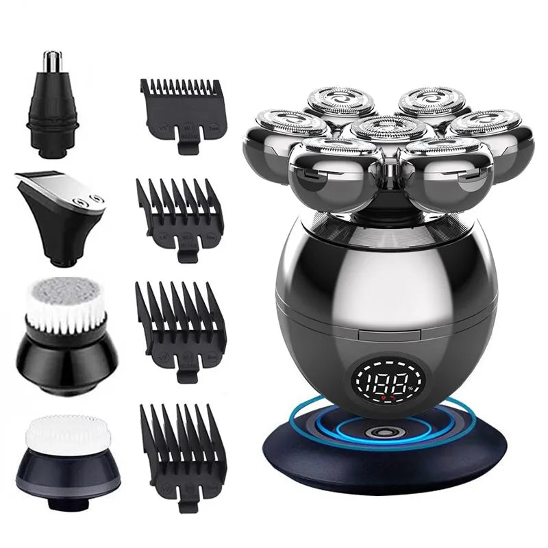 Advanced 7D Floating Cutter Electric Shaver with Charging Base
