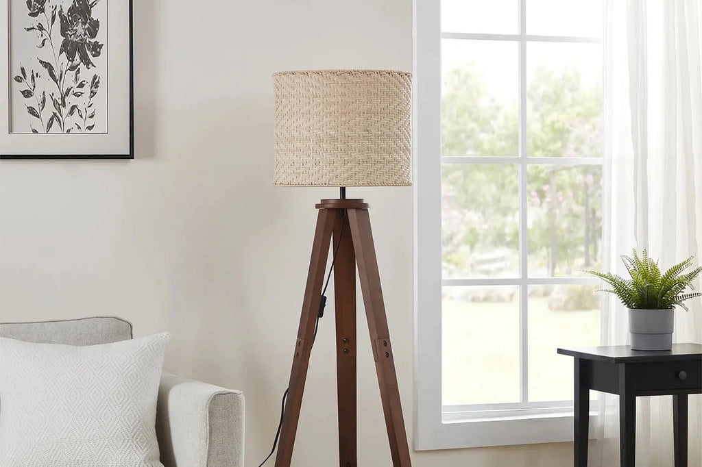 best floor lamp with rattan shade