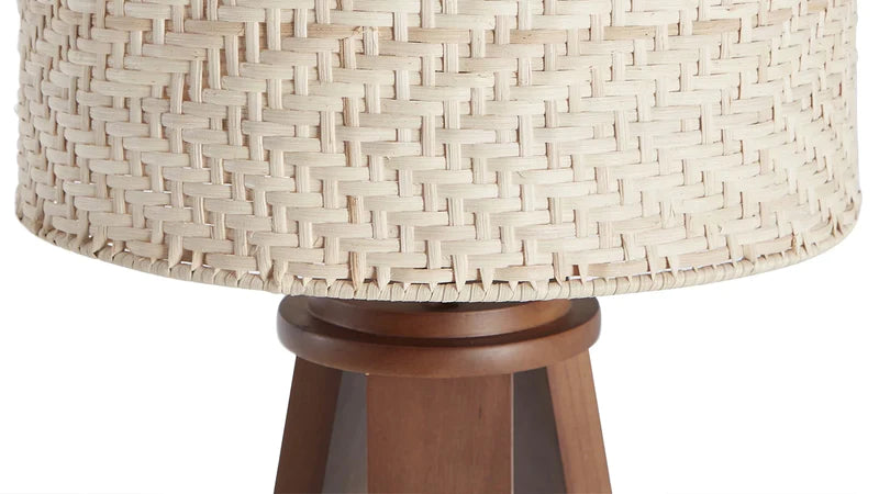 best floor lamp with rattan shade