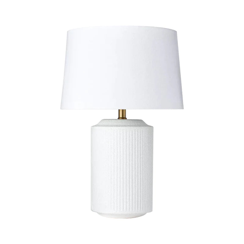 white ceramic table lamp