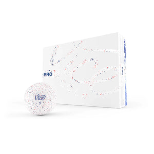 Vice Pro Red & Blue Drip Golf Balls - 1 Dozen - tennisandgolfaffair