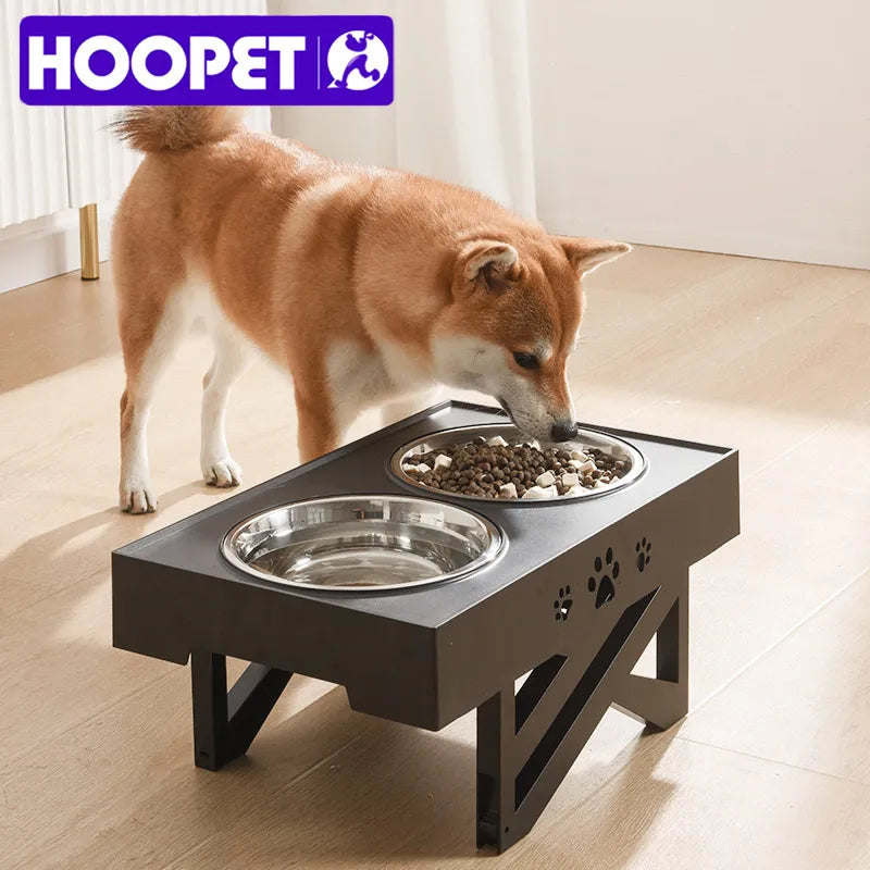 Adjustable Height Pet Feeding Tray