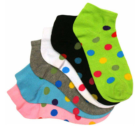 Black 6-Pack Women's Ankle Socks