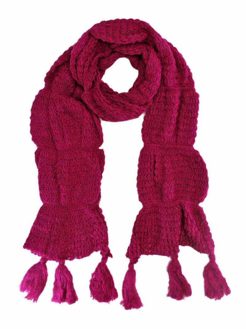 Winter Knit Scarf With Tassels – Luxury Divas